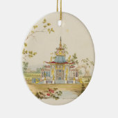 Entwerfen Sie für einen chinesischen Tempel, Keramik Ornament (Rechts)