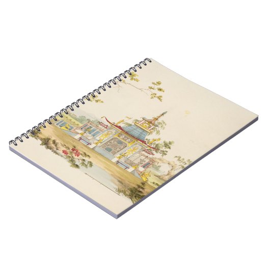 Entwerfen Sie für einen chinesischen Tempel, Notizblock (Linke Seite)