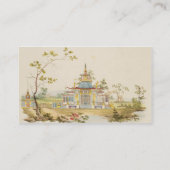 Entwerfen Sie für einen chinesischen Tempel, Visitenkarte (Rückseite)