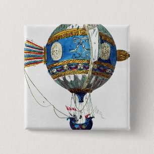 Entwerfen Sie für einen Heißluftballon mit einem Button