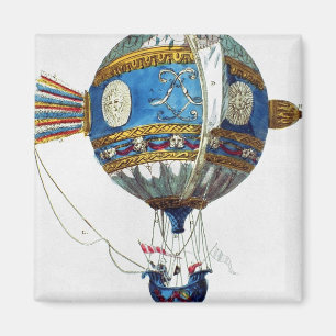 Entwerfen Sie für einen Heißluftballon mit einem Magnet