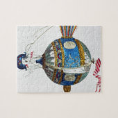 Entwerfen Sie für einen Heißluftballon mit einem Puzzle (Horizontal)