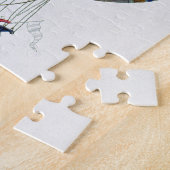 Entwerfen Sie für einen Heißluftballon mit einem Puzzle (Seite)