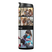 Entwerfen Sie Ihr eigenes 10 Foto Collage Poster Thermosbecher (Nach rechts gedreht)