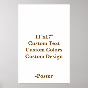 Entwerfen Sie Ihr eigenes 11"x17" Matt Poster