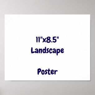 Entwerfen Sie Ihr eigenes 11"x8.5" Poster