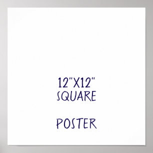 Entwerfen Sie Ihr eigenes 12"x12" Poster