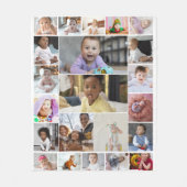 Entwerfen Sie Ihr eigenes 22 Foto Collage Poster Fleecedecke (Vorderseite)