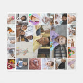 Entwerfen Sie Ihr eigenes 22 Foto Collage Poster Fleecedecke (Vorderseite (Horizontal))