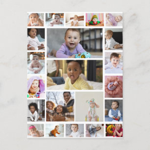 Entwerfen Sie Ihr eigenes 22-Foto-Collagen-Poster Postkarte