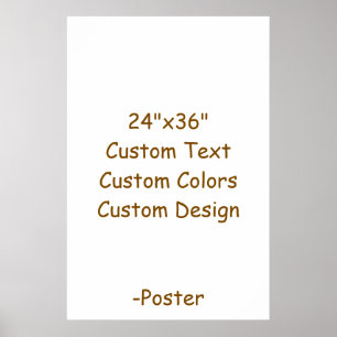 Entwerfen Sie Ihr eigenes 24"x36" Matt Poster