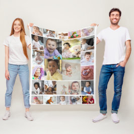 Entwerfen Sie Ihr eigenes 25 Foto Collage Poster Fleecedecke