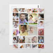 Entwerfen Sie Ihr eigenes 25 Foto Collage Poster Postkarte (Vorne/Hinten)