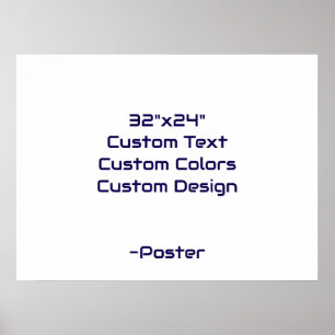 Entwerfen Sie Ihr eigenes 32"x24" Matt Poster