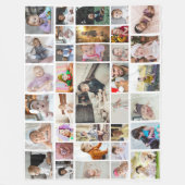Entwerfen Sie Ihr eigenes 35 Foto Collage Poster Fleecedecke (Vorderseite)