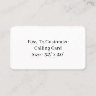 Entwerfen Sie Ihr eigenes 3,5" x 2,0" Telefonnummerkarte