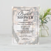 Entwerfen Sie Ihr eigenes 3 Foto Collage Brautpart Einladung (Stehend Vorderseite)