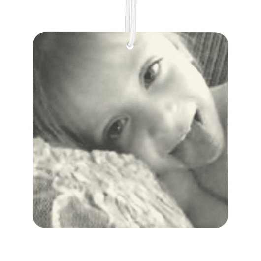 Entwerfen Sie Ihr eigenes Auto für Ihr Foto Autolufterfrischer (Rückseite)