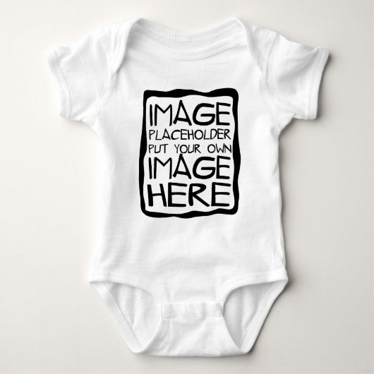 Entwerfen Sie Ihr eigenes Baby-Shirt Baby Strampler (Vorderseite)