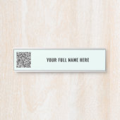 Entwerfen Sie Ihr eigenes Beispiel für den QR-Code Türschild (Vorderseite )