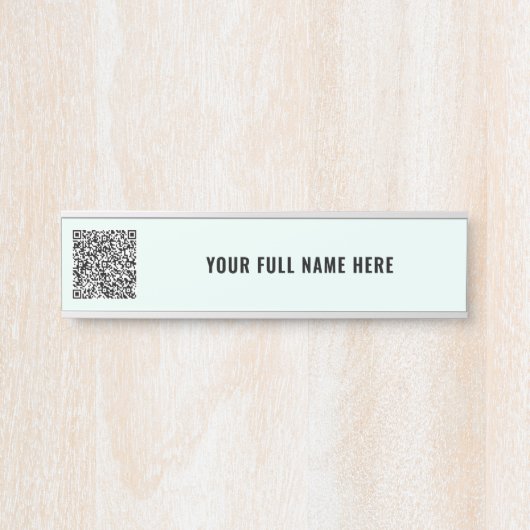 Entwerfen Sie Ihr eigenes Beispiel für den QR-Code Türschild (Vorderseite )