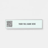 Entwerfen Sie Ihr eigenes Beispiel für den QR-Code Türschild (Vorderseite )
