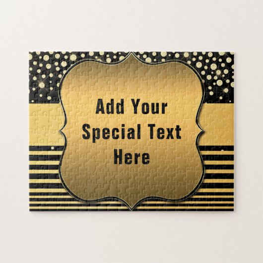 Entwerfen Sie Ihr eigenes Black Gold Puzzle mit be (Horizontal)