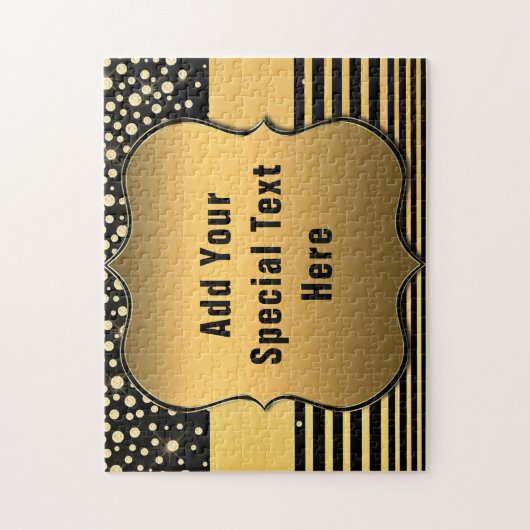 Entwerfen Sie Ihr eigenes Black Gold Puzzle mit be (Vertikal)