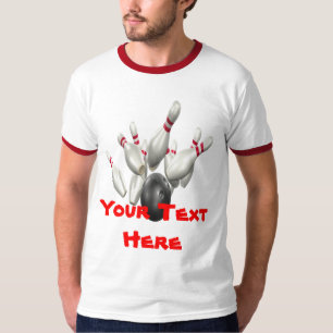 Entwerfen Sie Ihr eigenes Bowlings-Shirt T-Shirt