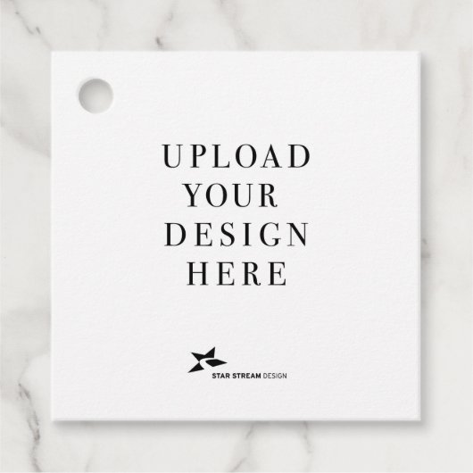 Entwerfen Sie Ihr eigenes Design Geschenkanhänger (Vorderseite)