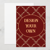 Entwerfen Sie Ihr eigenes Elegant Einladung (Vorne/Hinten)