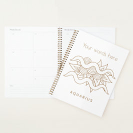 Entwerfen Sie Ihr eigenes elegantes Gold & White A Planer