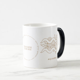 Entwerfen Sie Ihr eigenes elegantes Gold & White A Verwandlungstasse