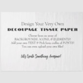 Entwerfen Sie Ihr eigenes entpacktes Tissue-Papier Seidenpapier (Vorderseite)