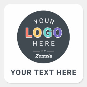 Entwerfen Sie Ihr eigenes Firmenlogo-Design Quadratischer Aufkleber