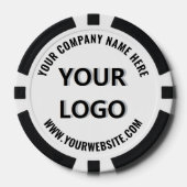 Entwerfen Sie Ihr eigenes Firmenlogo Poker Chips V (Vorderseite)