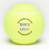 Entwerfen Sie Ihr eigenes Firmenlogo und Text-Tenn Tennisbälle (Rückseite)