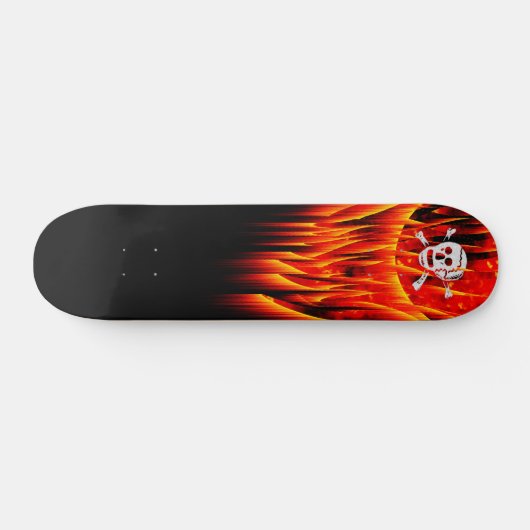 Entwerfen Sie Ihr eigenes Flammenskateboard Skateboard (Horizontal)