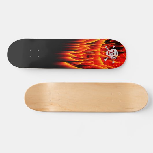 Entwerfen Sie Ihr eigenes Flammenskateboard Skateboard (Horizontal)