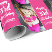 Entwerfen Sie Ihr eigenes Foto Personalisiert zum Geschenkpapier (Rolleneckpunkt)