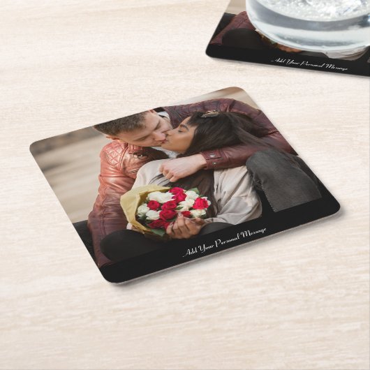 Entwerfen Sie Ihr eigenes Foto Rechteckiger Pappuntersetzer (angewinkelt)