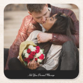 Entwerfen Sie Ihr eigenes Foto Rechteckiger Pappuntersetzer (Vorderseite)