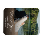 Entwerfen Sie Ihr eigenes Foto Vielen Dank für Ihr Magnet (Horizontal)