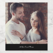 Entwerfen Sie Ihr eigenes Foto Weinetikett (Einzelnes Label)