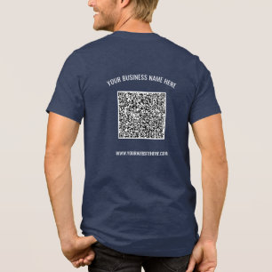 Entwerfen Sie Ihr eigenes Geschäfts-Branded-QR-Cod Tri-Blend Shirt