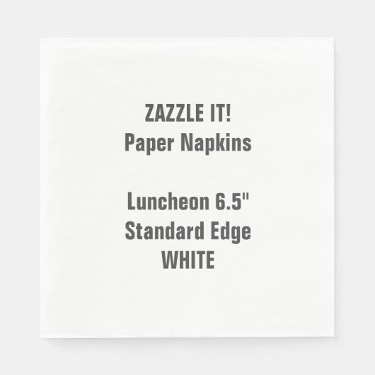 Entwerfen Sie Ihr eigenes großes Whitewood-Papier Serviette (Vorderseite)