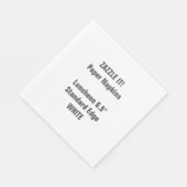 Entwerfen Sie Ihr eigenes großes Whitewood-Papier Serviette (Ecke)