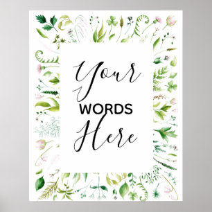 Entwerfen Sie Ihr eigenes Hochzeitsschild Poster