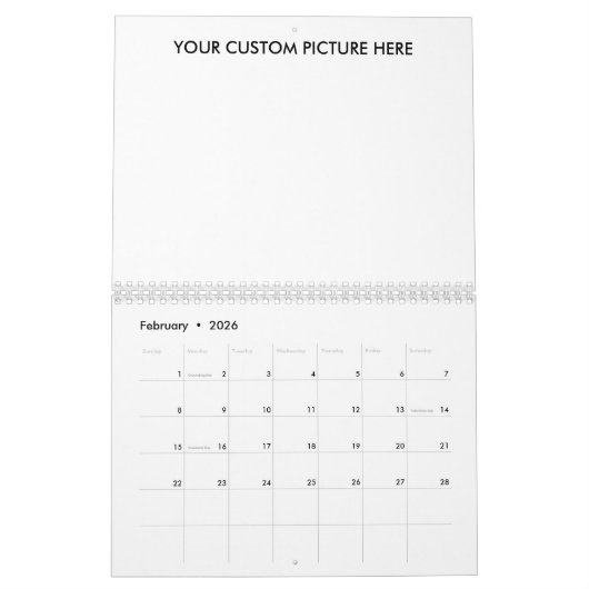 Entwerfen Sie Ihr eigenes Jahr 2023 Kalender (Feb 2026)