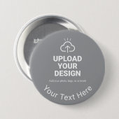 Entwerfen Sie Ihr eigenes Kunstwerk mit Text Button (Vorne & Hinten)
